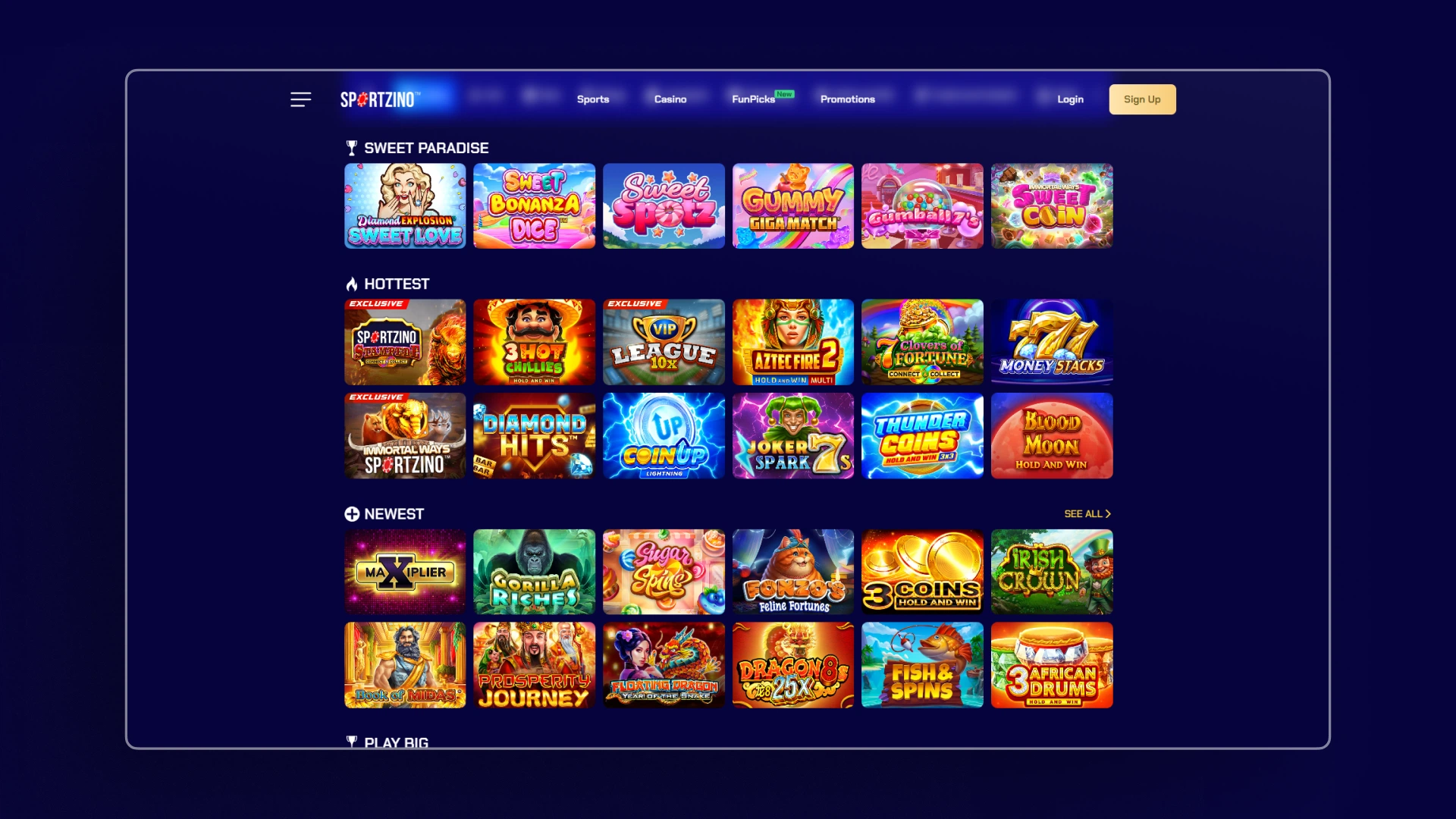 image games sportzino