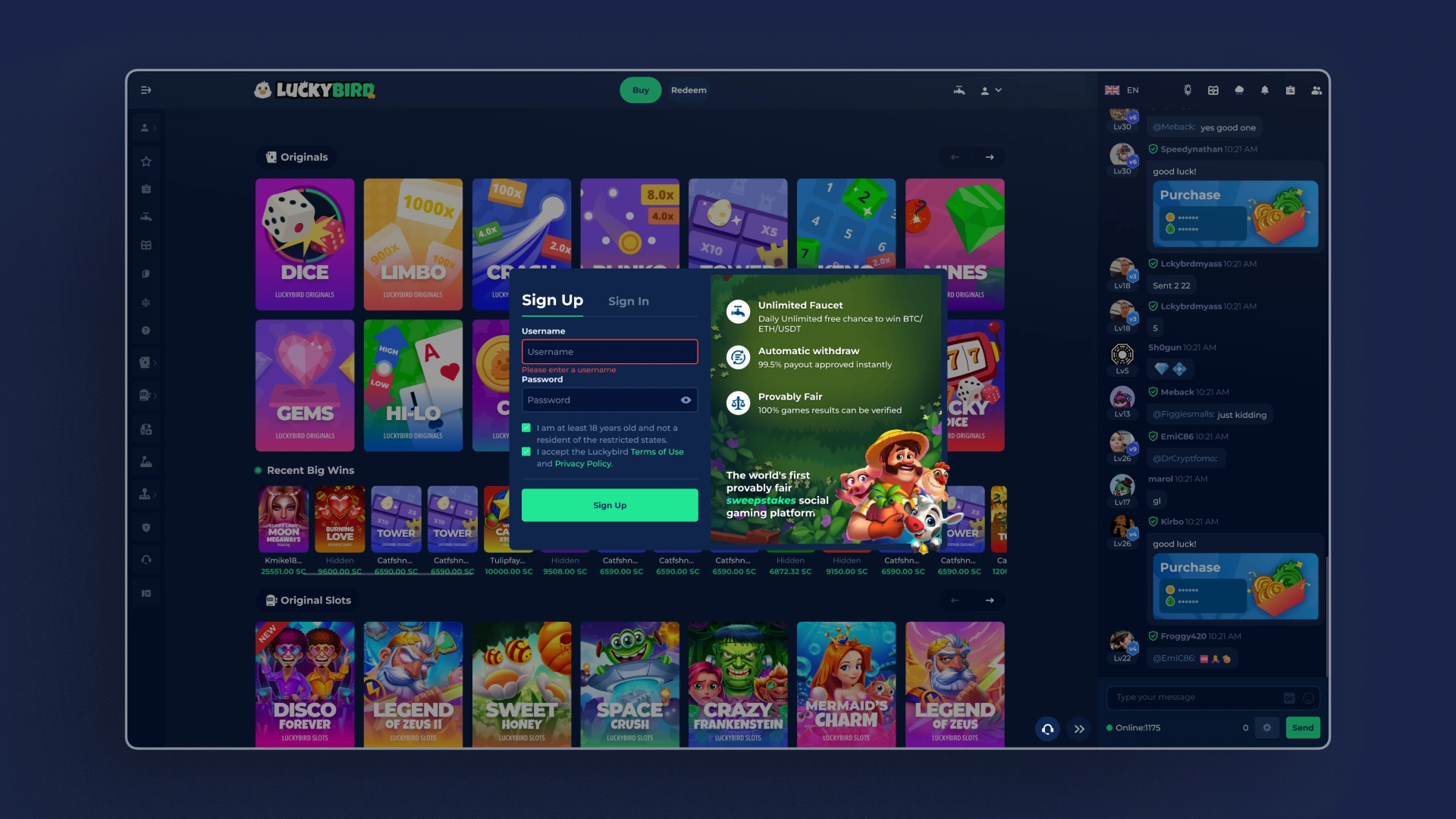 image register LuckyBird