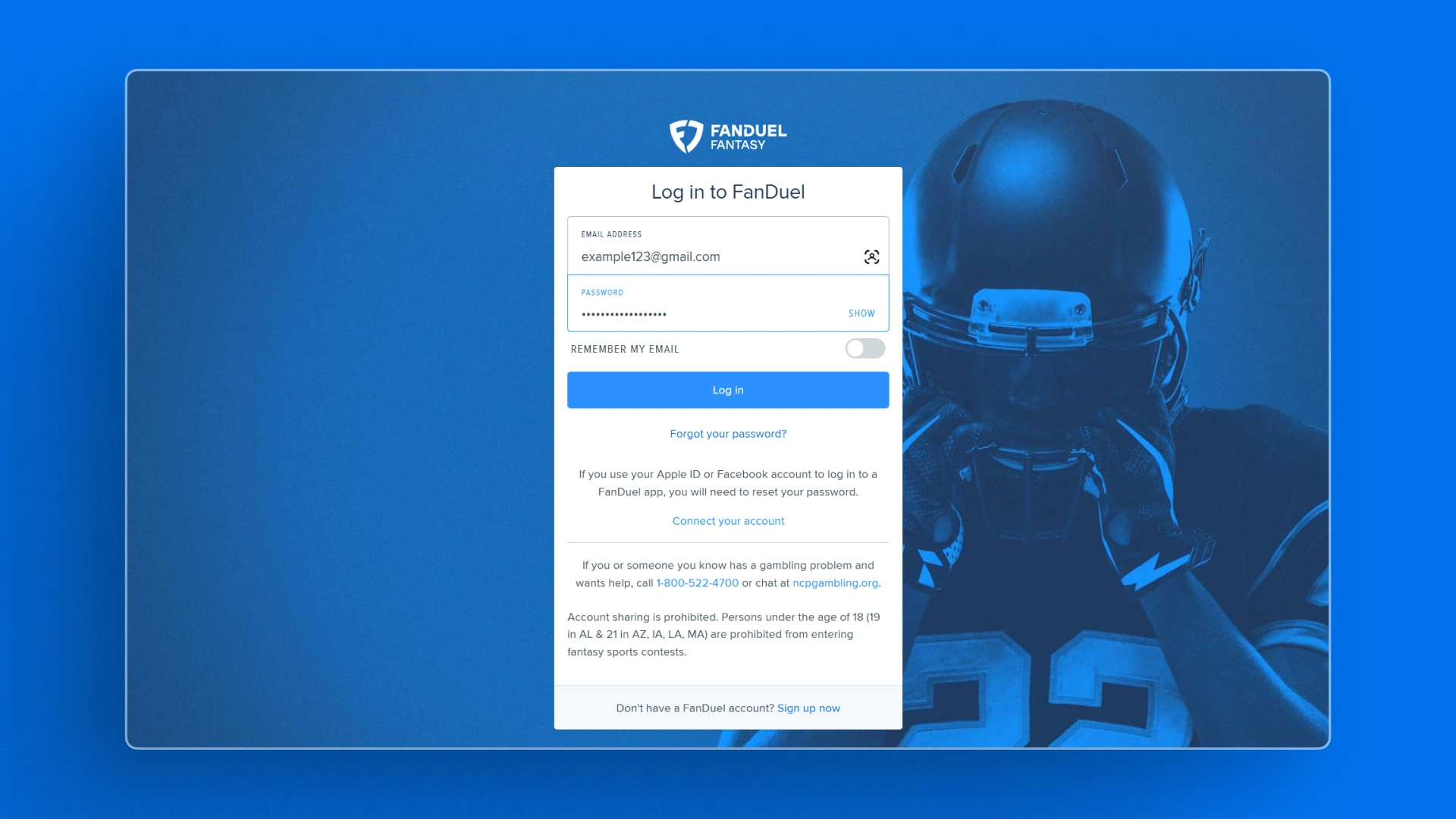 image Enter the FanDuel