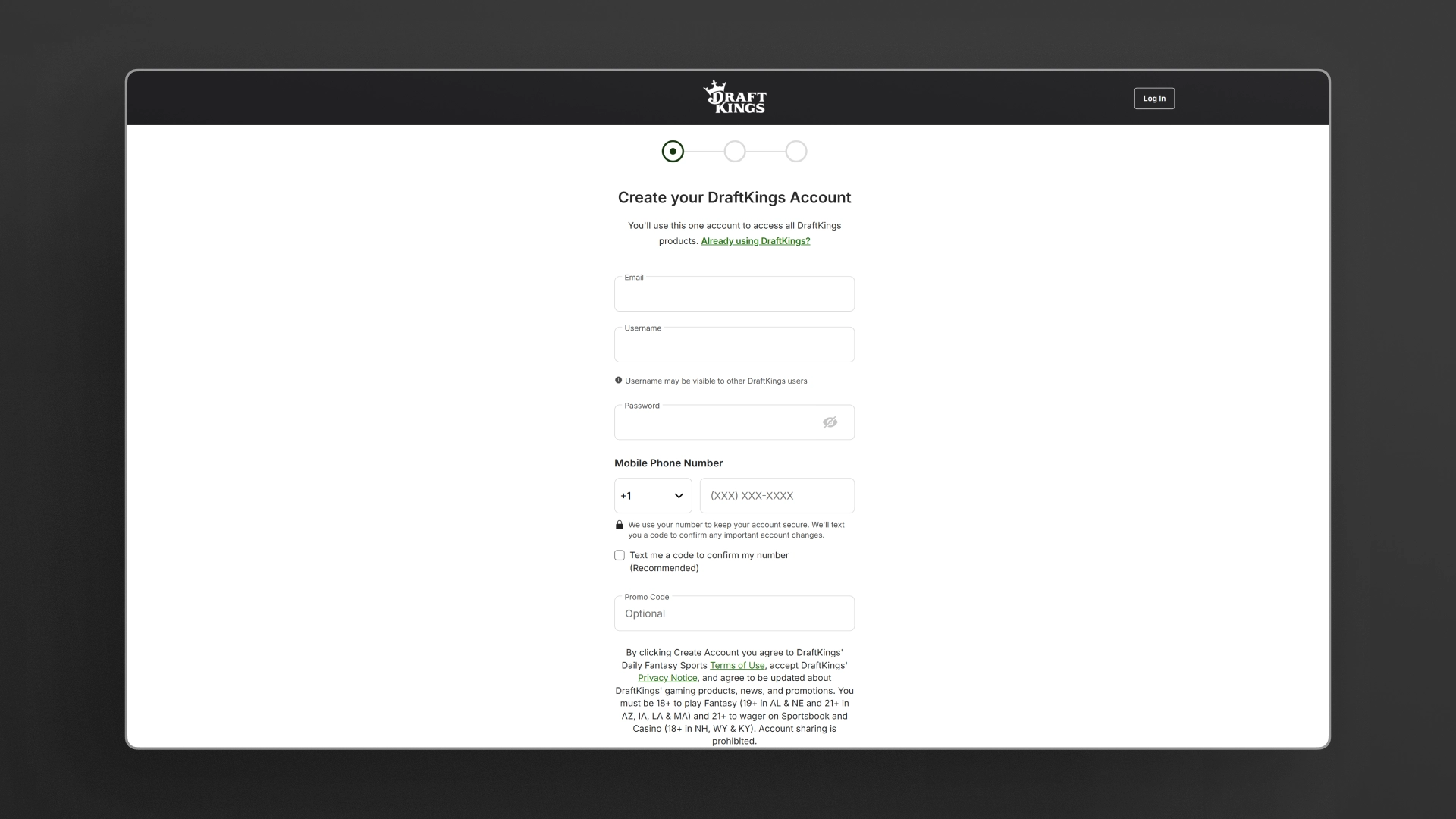 image How to Sign Up at DraftKings