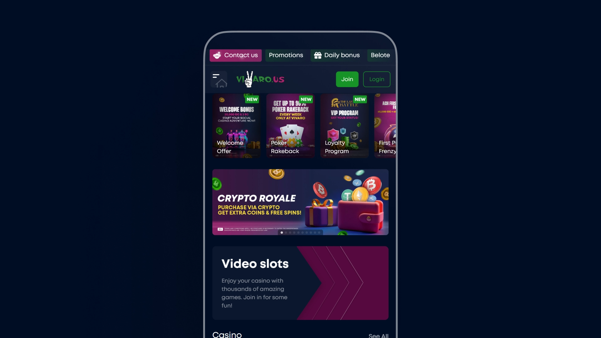 image No Vivaro Casino App
