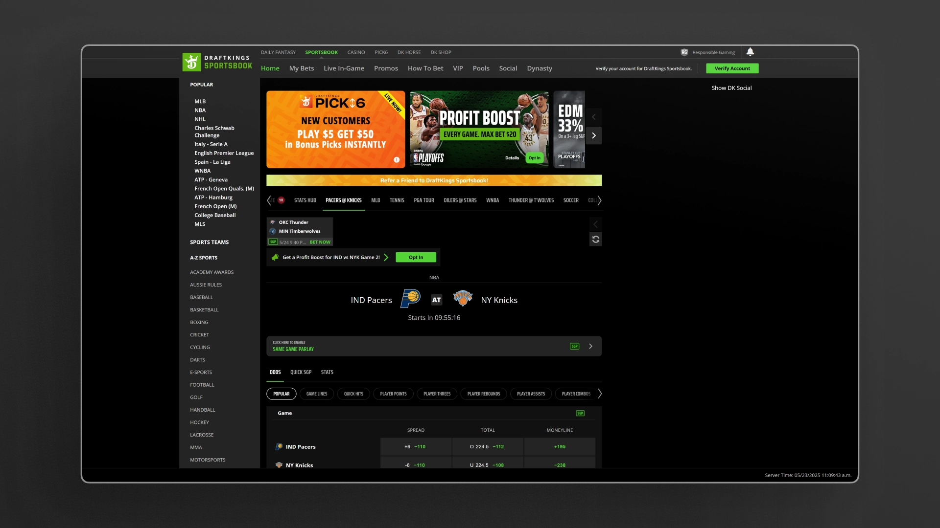 image homepage DraftKings