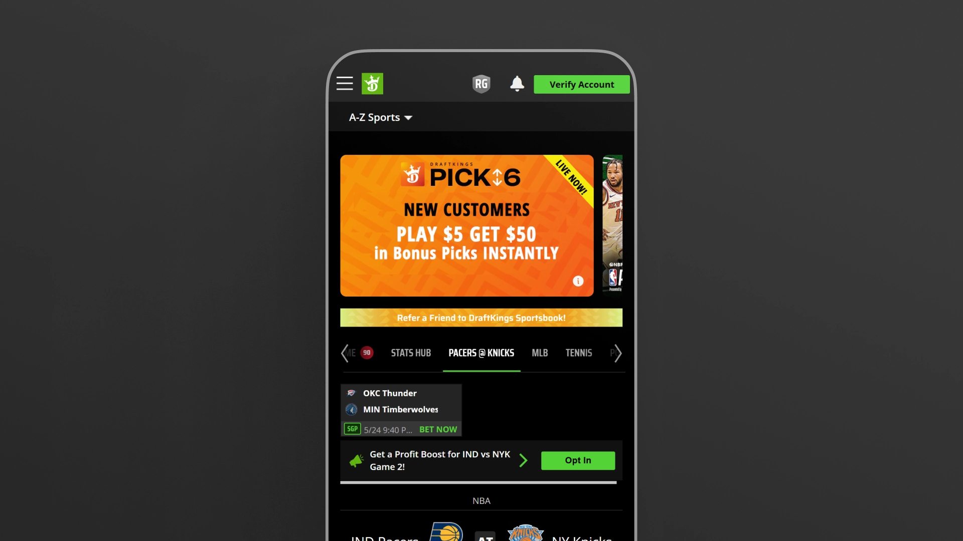 image mobile App DraftKings