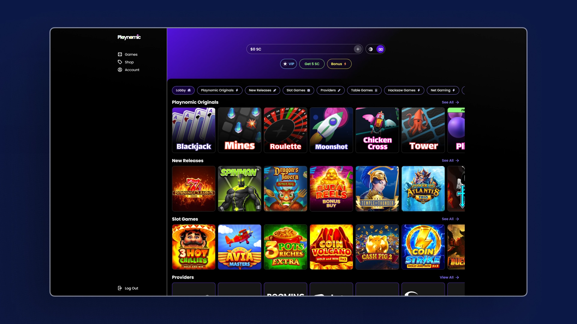 screenshot games Playnomic