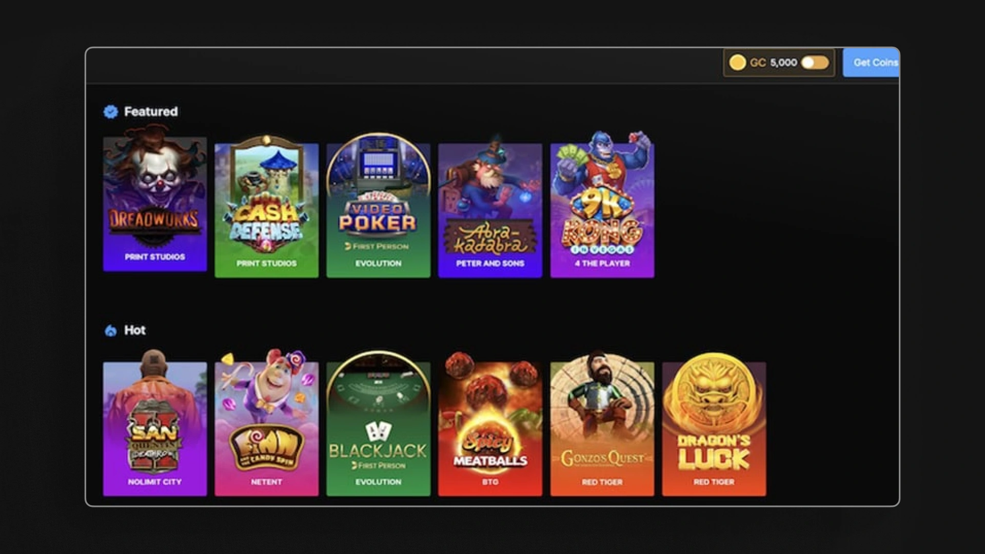 image PeakPlay casino games