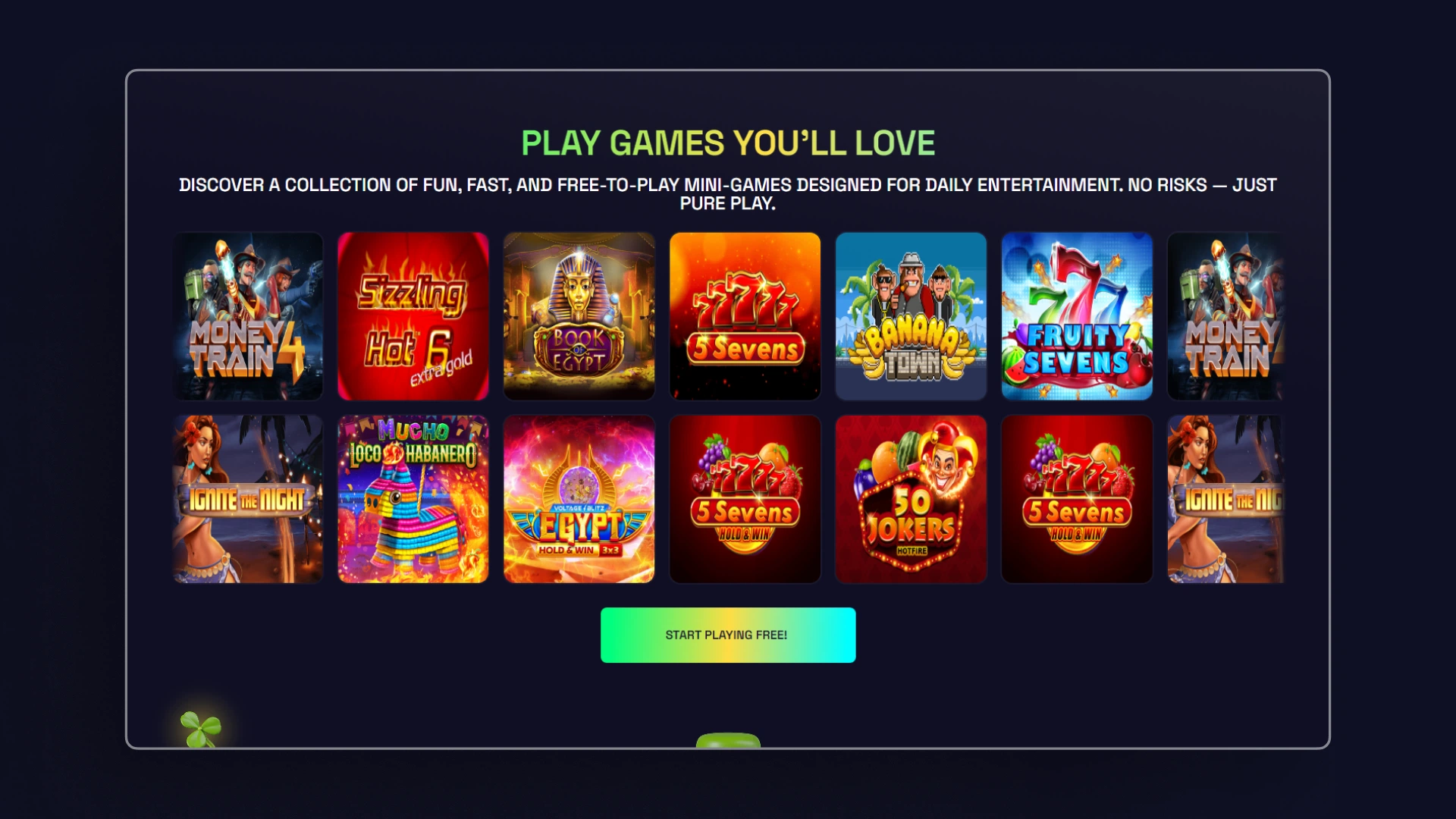 image SweepNext casino games