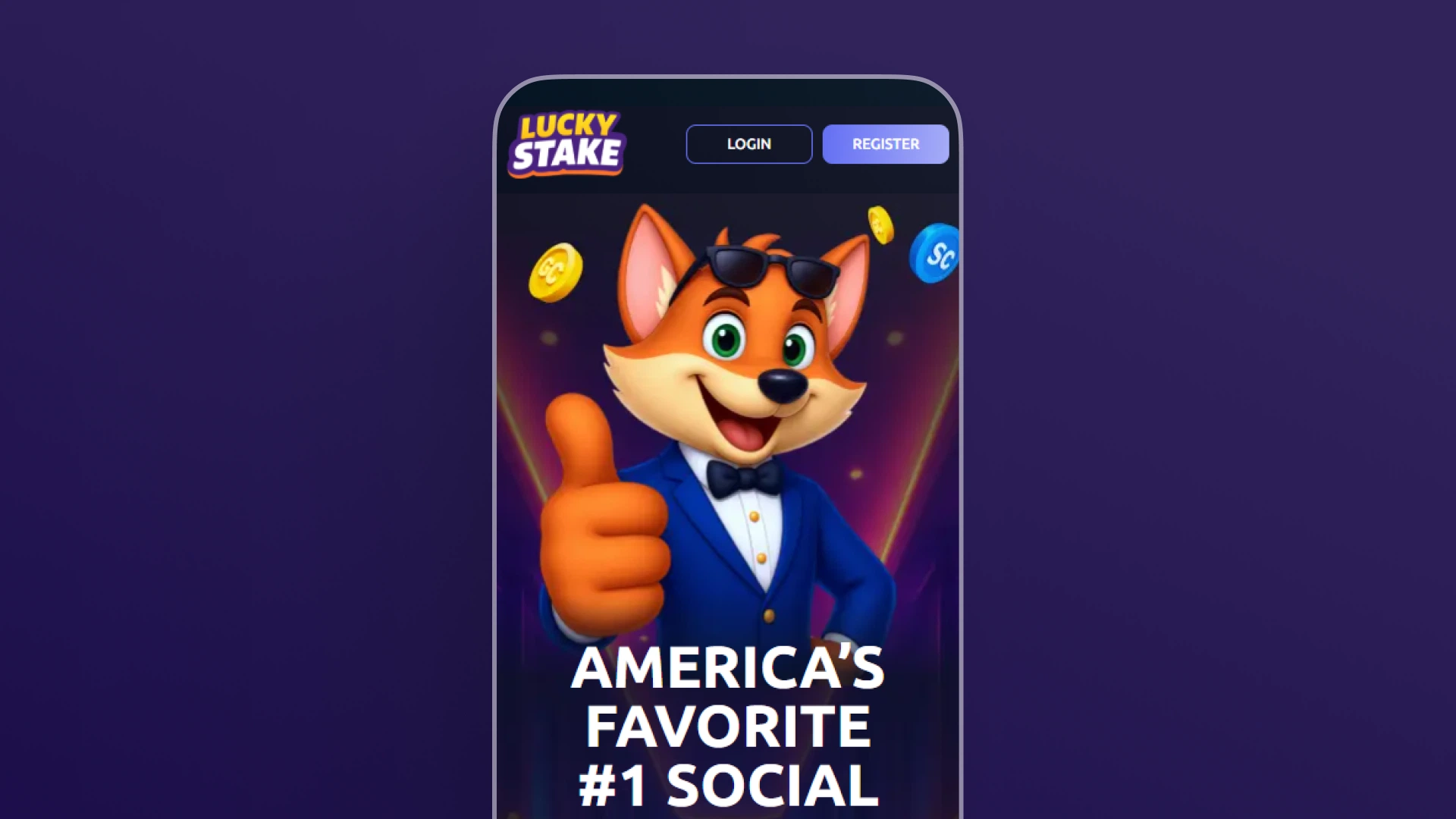 image mobile App LuckyStake casino