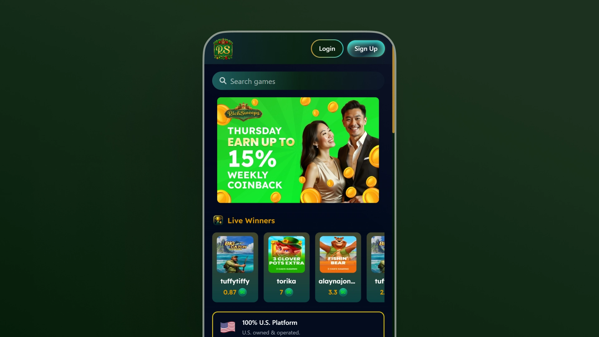 image mobile App RichSweeps casino